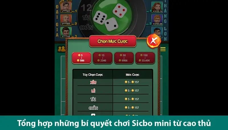 Khám phá trò chơi Sic bo mini hấp dẫn cùng các bí quyết chơi hiệu quả
